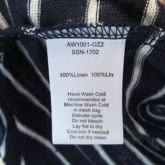 ATM Navy Stripe Tank Top Size XS - Picture 4 of 6